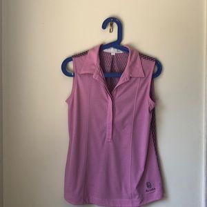 Heather Grey Sleeveless Golf Shirt